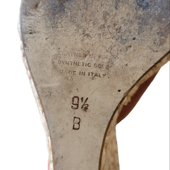 FRANCO BARBIERI - Wedge Platform - Leather and Straw Espadrille - Made in Italy - Picture 8 of 13